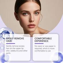 Hoygi Facial Hair Removal Cream 30g - Gently Removeshair In Minutes-Evenon Sensitive Skin,Contains Extracts Of Centella Asiatica & Shea Butter - White - View 8