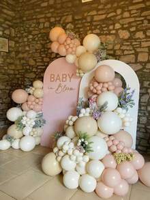 Bộ trang trí cổng bóng bay 149 quả màu pastel - Màu hồng nhạt, trắng ngà và trung tính theo phong cách Boho, phù hợp cho tiệc mừng em bé, tiệc cưới, sinh nhật, kỷ niệm, tiệc tiết lộ giới tính, lễ rửa tội, lễ đính hôn, lễ tốt nghiệp, Ngày của Mẹ, phông nền chụp ảnh, trang trí tiệc theo chủ đề Boho (Bóng bay màu hồng nhạt) - Nhiều màu - Xem 7