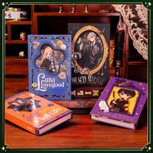 Harry Potter 1pc Harry Potter Colorful Hardcover Notebook, Draco, Harry & Luna Series, Comic Style Journal, Retro Hogwarts Diary, Gift For Graduation, Birthday, Mother's Day