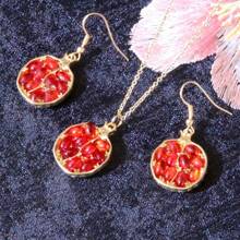 1 Set Classic Fashion Delicate Rhinestone Pendant Necklace And Earring Set