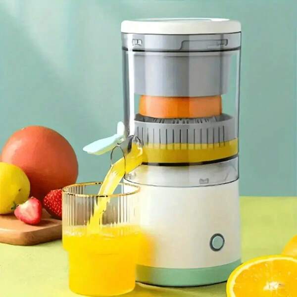 Portable USB Rechargeable Juicer Blender, Efficient Separation Of Orange, Lemon, Watermelon And Other Fruits & Berries Juice, Multi-Function Lithium-Ion Battery Powered Juicer Applicable For Home, School, Dorm, Restaurant, Perfect For Making Fresh Squeezed Orange Juice - Essential Kitchen Tool