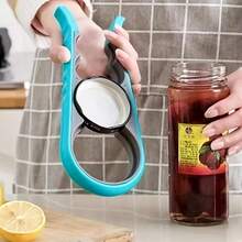 Four In One Anti Slip Bottle Opener, Suitable For Long Nails, Beautiful Women, Easy To Grip Bottle Opener Handle, Comfortable And Durable Plastic Kitchen Tool, Easy To Open Lid Design, Sturdy Structure - 藍色 - 查看 1