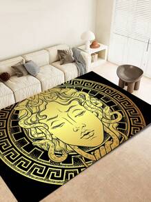 Tapete criativo de design exclusivo para sala de estar, tapete decorativo moderno e minimalista para quarto, sala de estudo, sala de estar, decoração de casa, tapete estampado, tapete lavável para sala de estar, decoração de casa