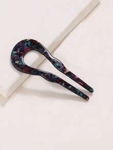 1 Piece Women's Progressive Color Acetic Acid U-Shaped Hairpin Is Suitable For Daily Use,Gifts,Travel,Gifts For Women,Hair Stuff,Stocking Stuffers - Multicolor - View 3