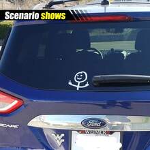 Car  You Meme Vinyl Sticker Decal, Funny Personalised Cartoon Middle Finger Sticker, Fit For Cars Windows Bumpers Trucks Motorcycles Or Any Other Smooth Surface - White - View 2