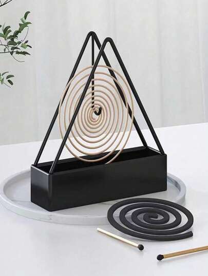 1/2 Pcs Mosquito Coil Holder, Creative Mosquito Coil Frame, Mosquito Coil Tray For Home, Outdoor, Garden And Camping, Fireproof, Heat-Resistant, Flame-Retardant Universal Mosquito Repellent Holder, Sandalwood Ash Collection Tray, Summer Mosquito Repellent Accessories (Mosquito Repellent Coil Not Included)