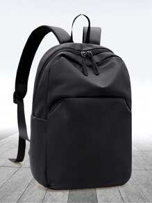 Mochila minimalista masculina, casual e pequena, adequada para escola, universidade, viagens, deslocamento diário, laptop, férias, Natal, Ação de Graças, atividades ao ar livre