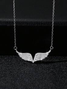 1 件天使翅膀项链，个性化设计，时尚美观，长度可调，适合节日、特殊场合、生日、礼物和日常穿着、万圣节、圣诞节、新年、服装配饰