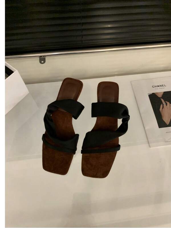 Women's New Outdoor Wedge High Heel Sandals, Comfortable & Versatile, Slip-On Slip-On High Heel Mules, Suitable With Dresses