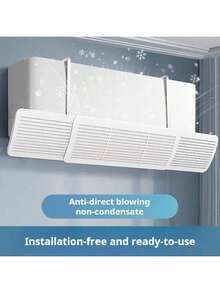 Tấm chắn gió điều hòa 1/2 chiếc, Tấm chắn gió gắn tường cho máy lạnh, Không cần khoan, Lắp đặt điều chỉnh được, Thích hợp cho nhà ở, phòng ngủ, ký túc xá, văn phòng, trang trí nhà bếp, đồ dùng gia đình, quà tặng Ngày của Mẹ, trang trí phòng ngủ, sân vườn, trang trí nhà bếp, mùa hè, bãi biển, đồ dùng du lịch, trang trí phòng, đồ chơi mềm, lễ tốt nghiệp. - trắng - Xem 3
