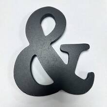 6 Inch Black Wood Letters, Unfinished Wood Letters For Wall Decor Decorative Standing Letters Slices Sign Board Decoration For Craft Home Party Projects Best Gifts Birthday Graduation