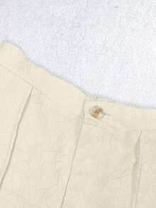 2件套女士职业装提花面料商务套装 - 杏色 - 查看 6