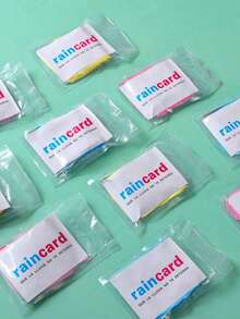 1/5/8/12pcs Disposable Rain Ponchos For Men And Women, Portable Mini Raincoats Suitable For Outdoor Camping, Hiking, Cycling, Sports Waterproof Rainwear, Travel Essentials (Packaging Letter And Color Random) - Multicolor - View 7