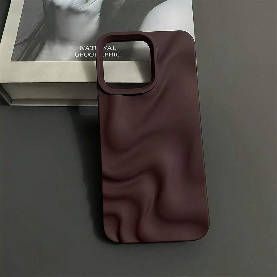 Funda de teléfono con patrón de ondas de rizado de agua compatible con iPhone 16 13 15 11 14 12 Pro Max, funda de teléfono con patrón de ondas de rizado de agua resistente al agua, a prueba de golpes y resistente a los arañazos