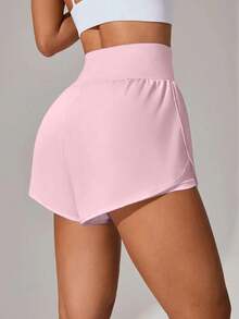 Women's Moisture-Wicking Breathable Sports Shorts, Summer Pink - Pink - View 2