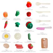 20 piezas Juguetes de cortar frutas y verduras para niños, Juego de cocina de juguete para niños y niñas - Multicolor - Ver 3