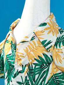 1 pièce Tenue légère et respirante pour ferme avicole, chemise jaune en simulation de cygne blanc avec couronne, convient pour toutes les saisons