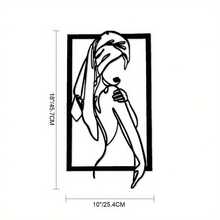 Line Art Metal Wall Decor-Feminine Home& Bathroom Art-Wall Decor, Home Decor, Bedroom Decor, Outdoor Garden Decor, Living Room Decor,Best Christmas Gifts 2025, Christmas Gifts, Christmas Gifts Boys, Christmas Gifts For Teen Boys, Christmas Gifts For Teenage Girls, Christmas Gifts For Women, Christmas Gifts Girls, Christmas Gifts Men, Christmas Gifts Teens, Christmas Gifts Women - 黑色 - 查看 8