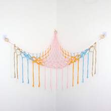 Rede para armazenamento de bichos de pelúcia ou canto de rede - Rede grande para brinquedos de pelúcia, decoração de quarto - Suporte organizador para bichos de pelúcia fofos - Rede para armazenamento de bonecas, decoração de parede para quarto, rede grande de canto de malha, suporte de armazenamento suspenso, sala de estar familiar, decoração de quarto, decoração de presente fofa e interessante