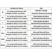 1pc 190T Taffeta Silver Cloth Motorcycle Cover, Dust-Proof Outdoor Protective Cover Fits Motorcycles & Bicycles