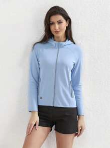 Veste légère et respirante avec protection UV pour le sport d'extérieur en été pour femmes