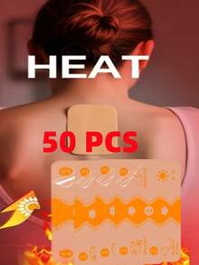 100/50/30/10/5片装中式虎纹冷热贴 - 持久自然缓解背部、膝盖、颈部、肩部、肌肉和关节疼痛，非电动，艾灸，姜黄和藏红花混合，肌肉松弛剂 | 香辣设计贴片 | 天然成分贴纸 - 彩色 - 查看 8