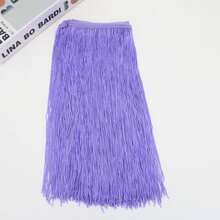 2 Yard 30CM Polyester Fringe Trim Ren Tua Rua Viền Cho Trang Phục Latin Quần Áo Sân Khấu Trang Trí Chụp Đèn DIY - Nhiều màu - Xem 19