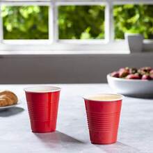 Comfy Package [12 Oz. - 40 Count Plastic Party Cups Disposable - Assorted Colors Drinking Cups For Party, Events, And Everyday Use - Red - View 5