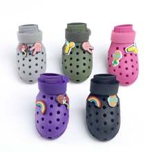 Zapatos para perro para suelo caliente - Adecuados para perros pequeños, medianos y grandes, botas protectoras de patas para perros, fáciles de poner y quitar, antideslizantes, impermeables, fáciles de limpiar, para playa y nieve. Incluye 2 accesorios aleatorios de sandalias transpirables