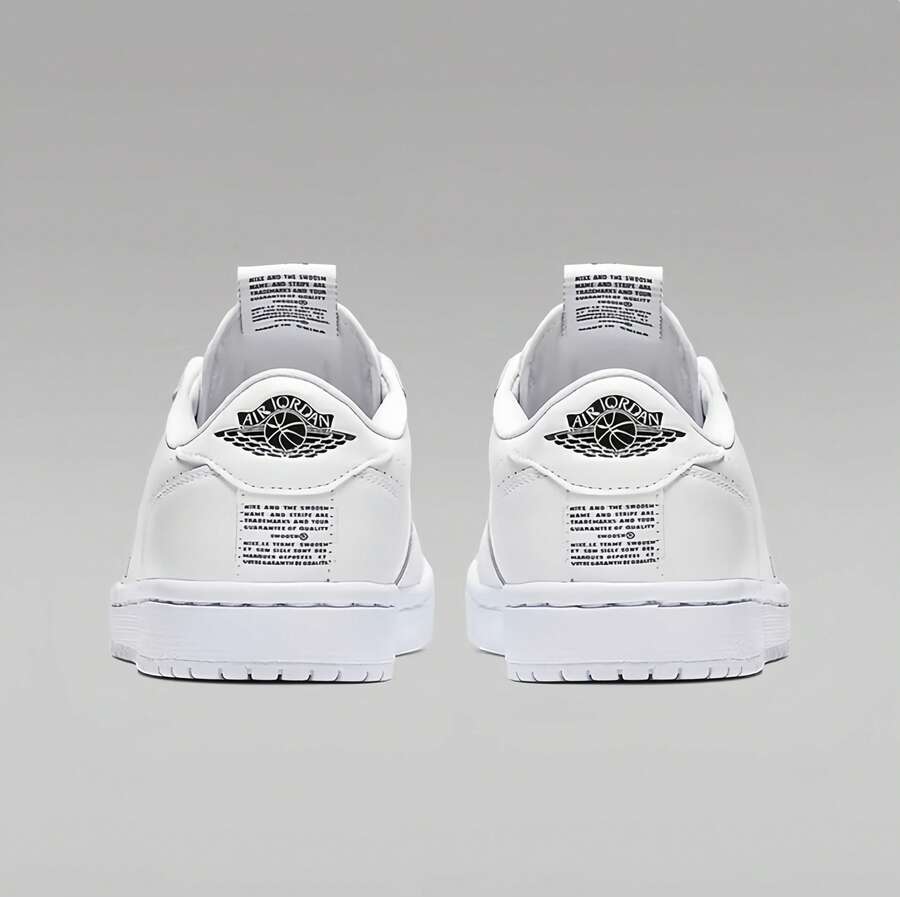 Nike Zapatillas bajas clásicas informales retro para mujer AIR JORDAN 1 LOW - Blanco - Ver 1