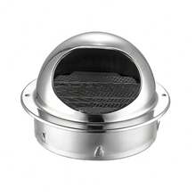 Tapa de ventilación de acero inoxidable a prueba de lluvia, rejilla de salida de aire para pared exterior, cubierta de ventilación redonda para calefacción y refrigeración de 75/80/100/20/150/160MM - 75 mm - Ver 8