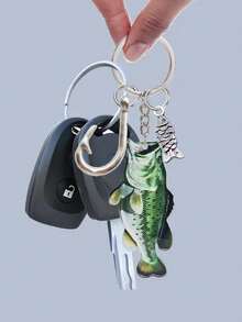 These Realistic Acrylic Fish-Shaped Keychains Feature A Fishing Hook And Small Fish Or Seashell Pendants, And Come In Various Fish Designs. They Make Ideal Gifts For Fishing Enthusiasts, Suitable For Husbands, Children, Parents, And Other Family Members. They Also Make Lovely Gifts For Thanksgiving, Christmas, Or Halloween, And Can Be Used As Unique And Personalized Decorations For Backpacks, Bags, Or Keys.