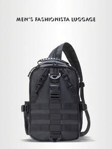 Tactical Backpack For Men, Waterproof Tear-Resistant Sports Outdoor Backpack, Large Capacity Hiking Camping Gear Bag, Multi-Functional Oxford Mountaineering Backpack, Suitable For Travel - A - View 12