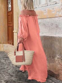 Vestido elegante para mujer de moda holgado y cómodo para vacaciones, estilo Europa y Estados Unidos, nuevo para 2025