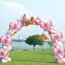 2/6 Peças Balões Gigantes de Laço Rosa, Decorações de Festa de Aniversário Feminino, Balões de Folha de Laço, Decorações de Revelação do Sexo | Decorações de Aniversário Laço Rosa | Decorações com Tema de Laço