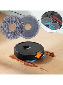 Accessories For Roborock Q Revo / P10 Robot Vacuum Cleaner Replacement Parts Set For Roborock Q Revo Replacement Parts Main Brush HEPA Filters Mop Pads Side Brushes Dust Bags