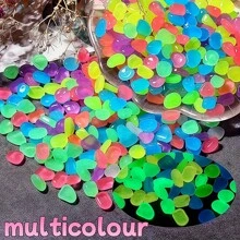 About 1050 Artificial Resin Pebbles, Shining Like Mysterious Messengers During The Day And Like Dreamy Elves At Night. Suitable For Ponds, Courtyards, Halloween Trails, And Outdoor Gravel Paving