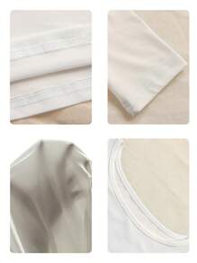 Damen einfarbiges Crop Langarm T-Shirt mit Rundhalsausschnitt, geeignet für Frühling, Herbst und Sommer