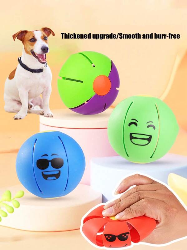 1 pièce Jouet de disque volant transformable pour animaux de compagnie, jouet interactif en plastique durable pour l'entraînement des chiens, fournitures pour animaux de compagnie