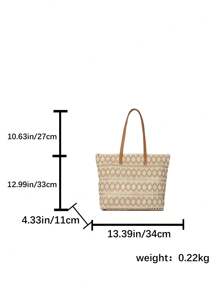 Large Capacity Handmade Woven Straw Tote Bag For Women, Versatile Summer New Design Shoulder Bag, Beach Vacation Style