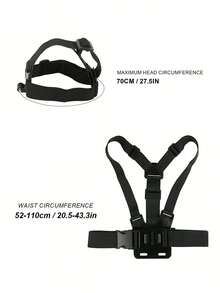 Mobile Phone Chest Strap Mount Strap Holder Kit For POV/VLOG, Fishing,Biking Body Camera Mount,Cell Phone Clip Accessories Compatible With Action Cameras