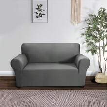 Funda Elástica De Sofá Protector De Sillón 2 Plazas Lavable - Gris - Ver 4