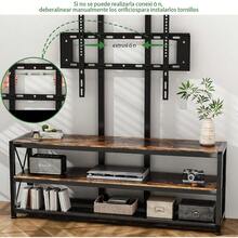 Mueble TV with Stand,para Televisor De 32 a 65 Pulgadas Mueble TVs,Mueble De TV Abierto de 3 Niveles,Centro De Entretenimiento para TV,El Tamaño es 115*34*53CM. (Brown) - por defecto - Ver 6