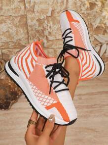 Fashionable Color Block Sneakers For Teens, Suitable For Outdoor Sports And School, Lightweight Walking Tennis Shoes, Breathable Casual Comfort, Durable Design For Everyday Use, Perfect For Active Lifestyles