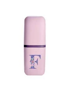 1 件玫瑰金字母 A-Z 便携式牙刷盒，让您的牙刷保持清洁，随时随地！旅行牙刷架，便携式牙刷杯盖，适合旅行、露营、商务旅行和学校，多用途牙刷杯，旅行洗漱杯，牙刷和洗漱用品收纳套件，极简洗漱用品收纳盒，旅行必需品，浴室配件，家居用品和收纳用品（白色） - 粉色 - 查看 18