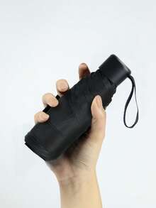 6-Rib Mini Manual Folding Umbrella, High Quality And Sunproof Pocket Umbrella, Compact Lightweight For Easy Carrying, Suitable For Couples Traveling, Business Receptions, Daily Outings - Multicolor - View 12