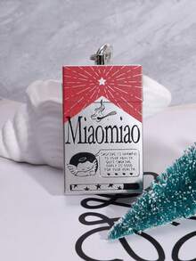 1 件 Meow Meow Fun 印花拉起式烟灰缸，便携式烟灰缸礼物，猫咪提醒图案，烟灰缸礼物 - 彩色 - 查看 10