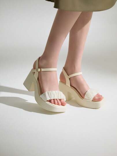 2025 Comfy Chunky Platform Sandals, Folding High Heel Soft Mesh Upper, Fashion Elevated Sandals, Suitable For All Seasons Winter Gifts