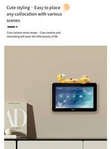 1pc Cute Desktop Computer Decor Girraffe Ornament, Home Office Accessory, Car Interior Decoration