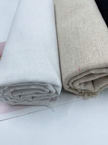 1 Stück 50*150cm leinenähnliches Kreuzstich-Gewebe, handgestickter Tischdecke, einfarbiger DIY-Stoff für Kleidung, Basteln, Pflanzendekor, Kreuzstich